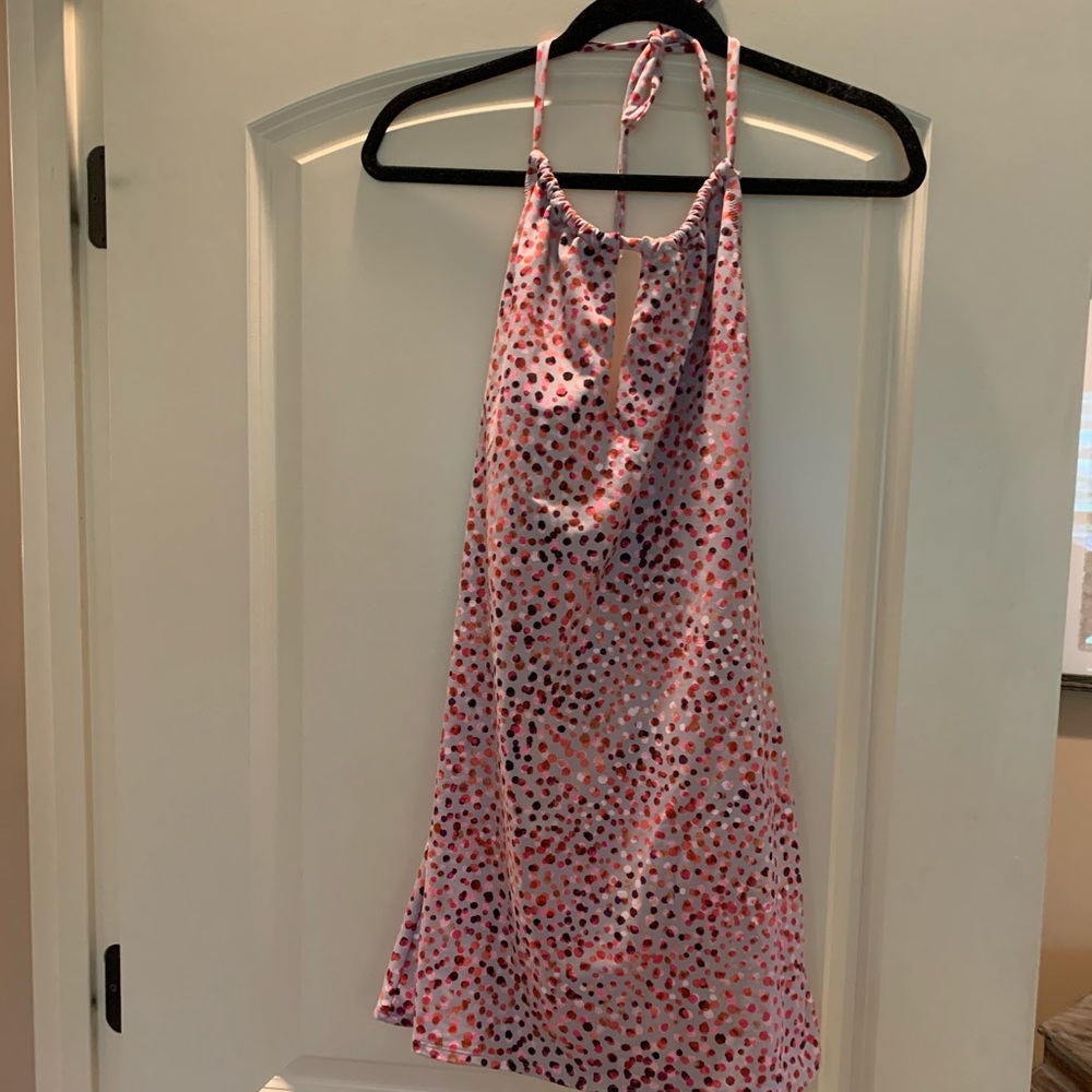 Garnet Hill Signature High Neck Swim Suit dress